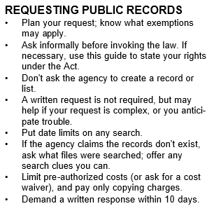 requesting public records