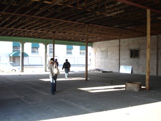 HALO members inside parking garage being rebuilt